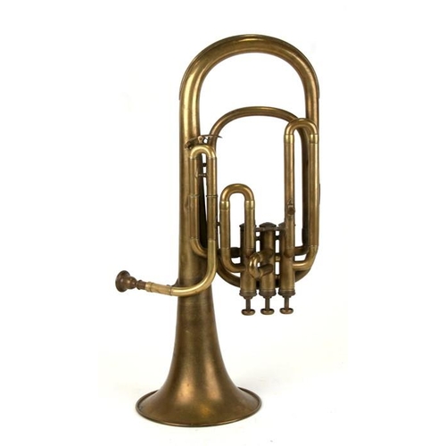 892 - A Thibouville-Lamy Jerome brass euphonium.