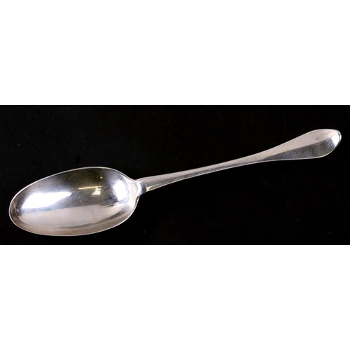 981 - An 18th century silver table spoon, Edinburgh 1716 and makers mark for Charles Blair. 20cm (8 ins) l... 