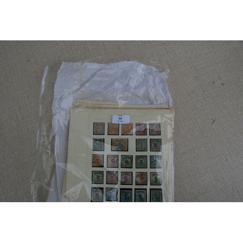 69 - A collection of China definitive stamps on 18 pages, from 1898 to the 1970's.