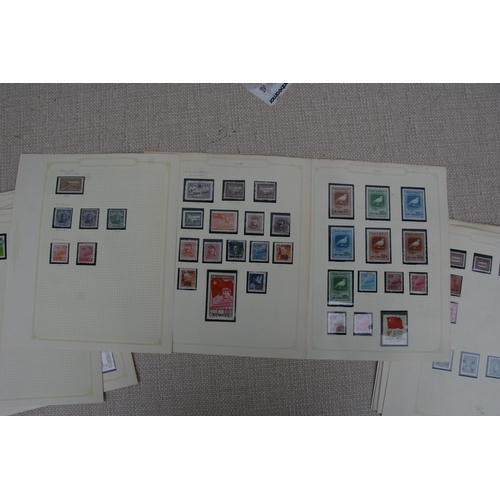 69 - A collection of China definitive stamps on 18 pages, from 1898 to the 1970's.