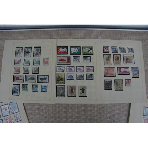 69 - A collection of China definitive stamps on 18 pages, from 1898 to the 1970's.