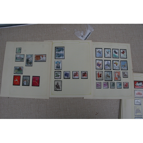 69 - A collection of China definitive stamps on 18 pages, from 1898 to the 1970's.