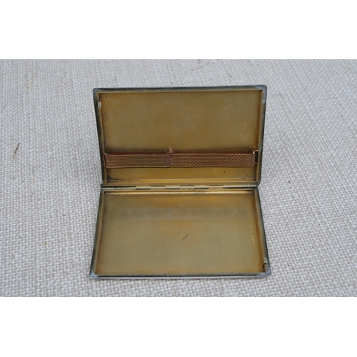 940 - A silver cigarette case, Birmingham 1932; together with another silver cigarette case, total weight ... 