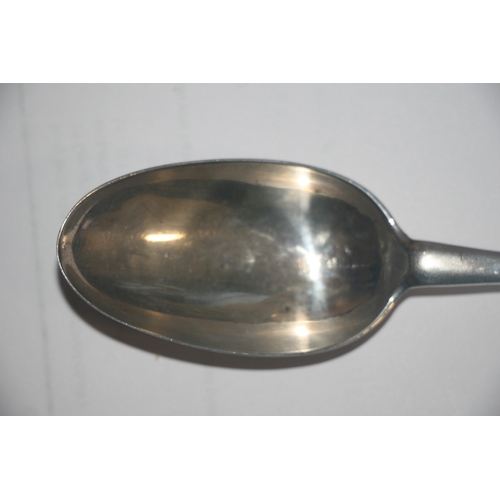 981 - An 18th century silver table spoon, Edinburgh 1716 and makers mark for Charles Blair. 20cm (8 ins) l... 