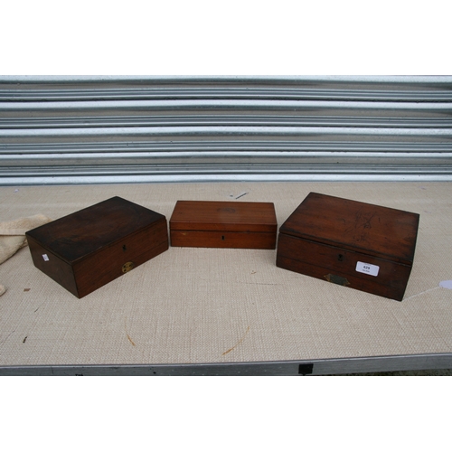 629 - A group of 19th century mahogany paint boxes to include Reeves, Rowney and Windsor & Newton, the... 