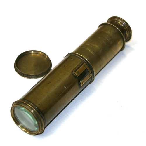 899 - A leather cased Dallmeyer optical lens; a CJG Ltd military issue level; a brass Dolland telescope, a... 