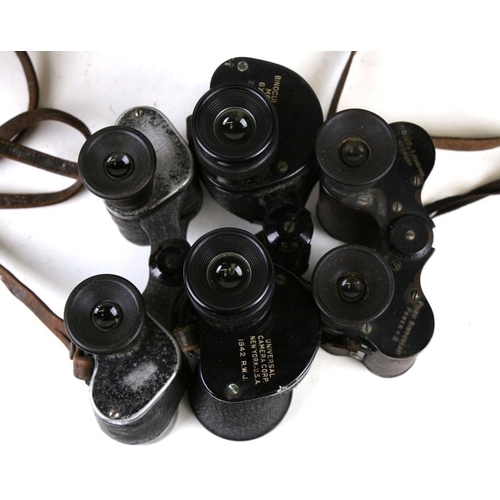 162 - A pair of Ross of London binoculars, cased; together with two similar pairs (3).