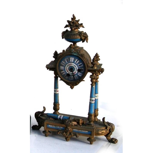 196 - A quantity of French late 19th century and later mantle clocks, all for restoration or spares.