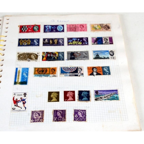 98 - A stamp album containing Great Britain and Commonwealth stamps.