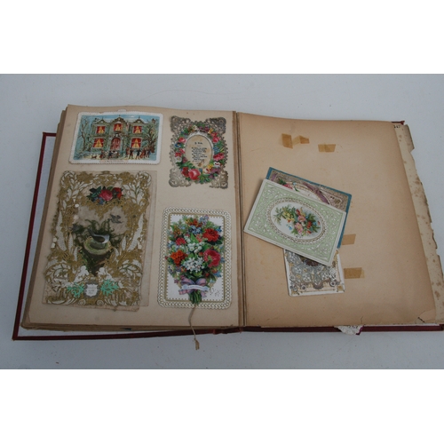 116 - A Victorian scrap album.