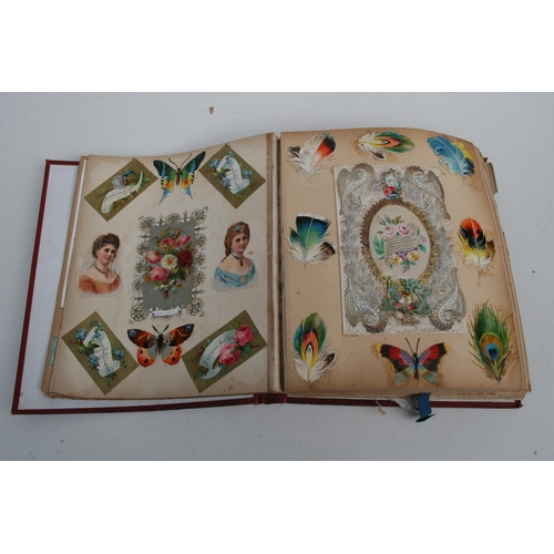 116 - A Victorian scrap album.