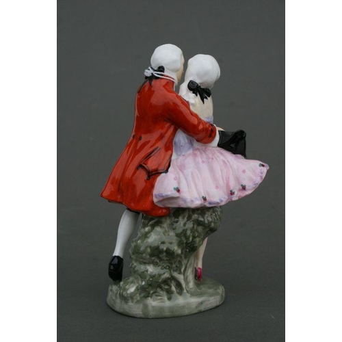 116 - A Royal Doulton figural group - The Perfect Pair - HN581, 18cms high.Condition Reporthairline crack ... 