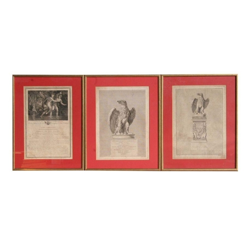 265 - A quantity of assorted 19th century architectural engravings to include fireplace surrounds, all fra... 