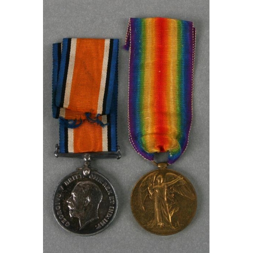 43 - A WWI pair awarded to '34041 SPR EW Taylor Royal Engineers' comprising War and Victory medals (2).