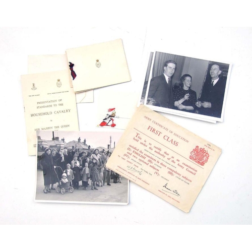 50 - 1963 Presentation of Standards to the Household Cavalry programme, together with photographs, Xmas c... 