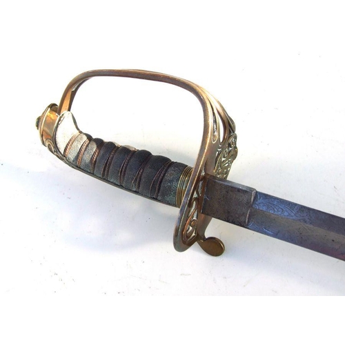 82 - An 1845 Pattern Infantry Officer's sword retailed by Phillip's & Son, London, dating the sword to c1... 