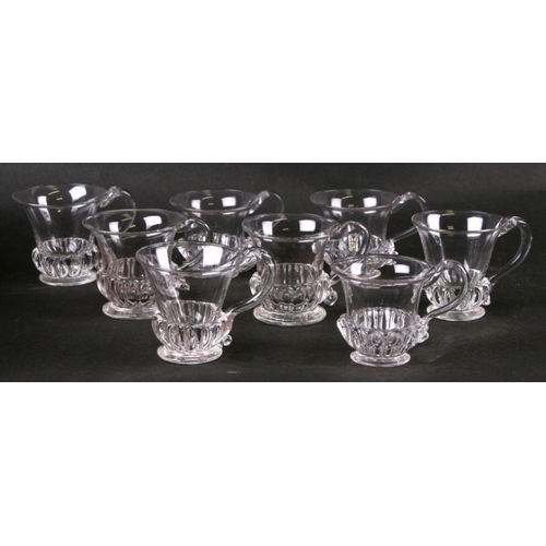 95 - A set of eight Georgian glass custard cups (8).