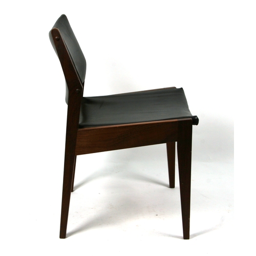 927 - A set of four John Hogg Crannac 1970's rosewood chairs with upholstered seats and backs (4).