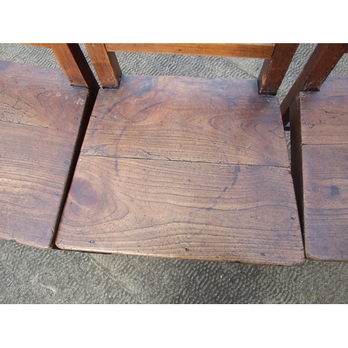 986 - A set of four 19th century elm country dining chairs (4).