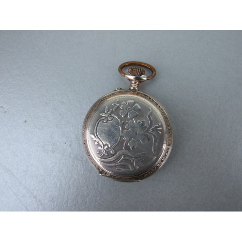 596 - A quantity of silver cased open faced pocket watches, various dates and makers; together with a silv... 