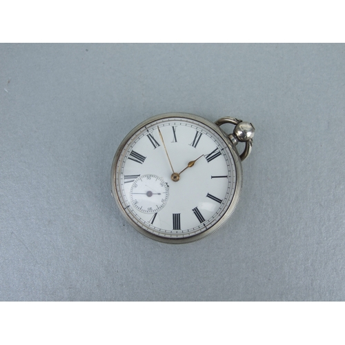 596 - A quantity of silver cased open faced pocket watches, various dates and makers; together with a silv... 