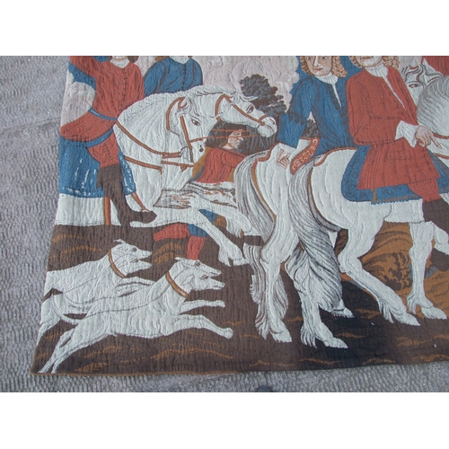 233 - A 17th century style Flemish tapestry wall hanging depicting a hunt scene, 171 by 132cms.