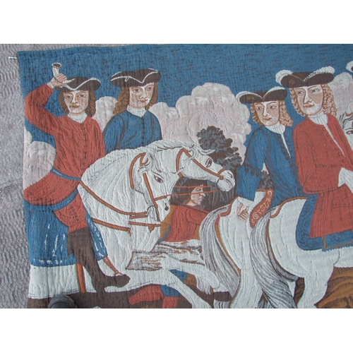 233 - A 17th century style Flemish tapestry wall hanging depicting a hunt scene, 171 by 132cms.