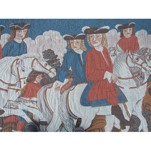 233 - A 17th century style Flemish tapestry wall hanging depicting a hunt scene, 171 by 132cms.