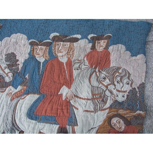 233 - A 17th century style Flemish tapestry wall hanging depicting a hunt scene, 171 by 132cms.