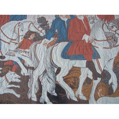 233 - A 17th century style Flemish tapestry wall hanging depicting a hunt scene, 171 by 132cms.