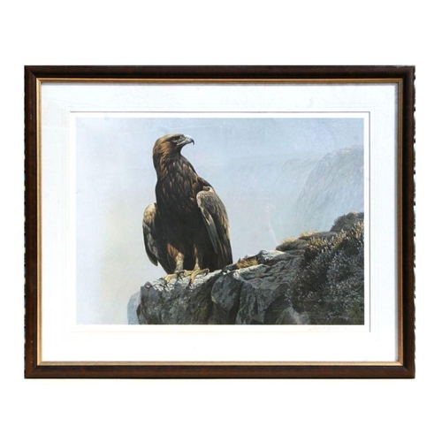 159 - After Robert Bateman - A Golden Eagle - numbered 4/950, limited edition print, signed in pencil to t... 