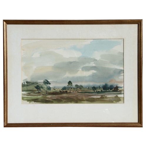 207 - Donald Bosher (British 1912-1977) - Landscape Scene - watercolour, signed lower right, framed & ... 