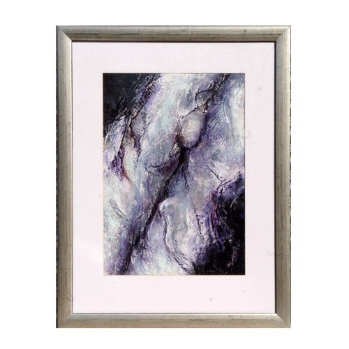 225 - S Jack (20th century) - Abstract Study - signed lower left, textured acrylic, framed & glazed, 4... 