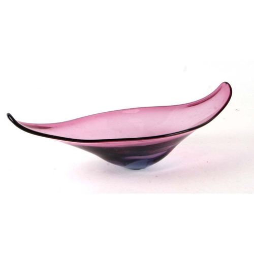 241 - An Art glass bowl, 43cms wide.