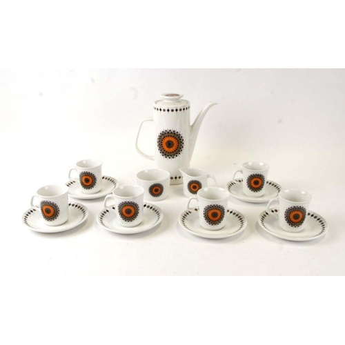 260 - A J & G Meakin retro studio pottery coffee set