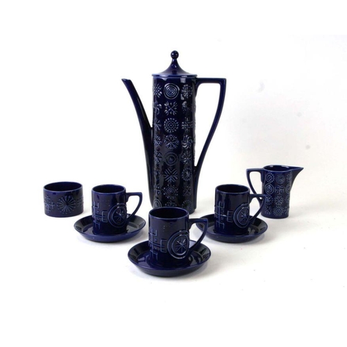 265 - A Portmeirion pottery Totem pattern part coffee set