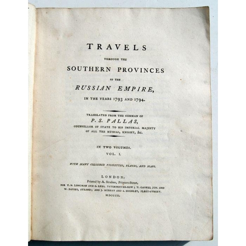 27 - Pallas (PS) - Travels Through the Southern Provinces of the Russian Empire in the Year 1793 & 17... 