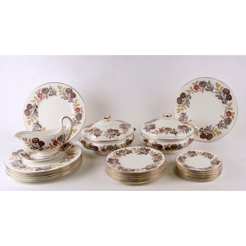 286 - A Wedgwood Lichfield pattern part dinner service to include tureens and covers together with a set o... 