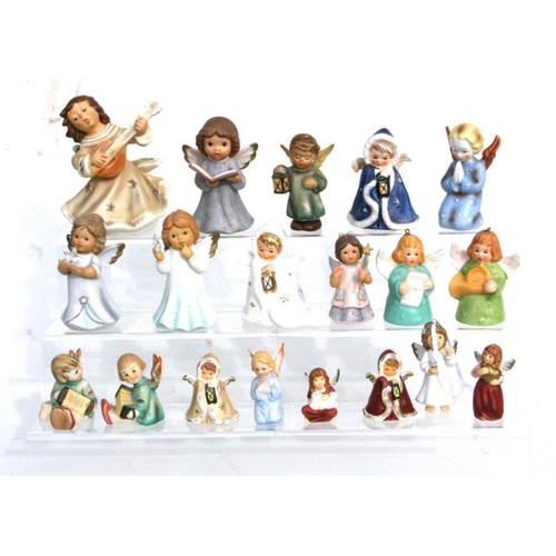 288 - A quantity of Goebel Christmas figures to include tree ornaments and candle holders (19).