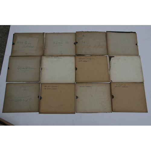 302 - A large quantity of glass photographic plates depicting antique furniture, possibly for an early auc... 