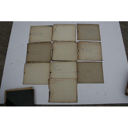 302 - A large quantity of glass photographic plates depicting antique furniture, possibly for an early auc... 