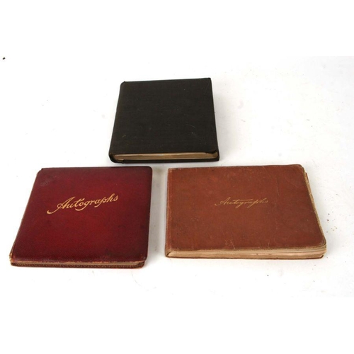 34 - Three early 20th century autograph albums containing poems and watercolours. (3)