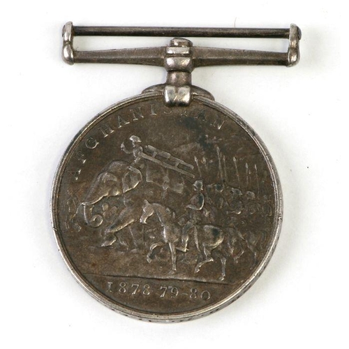 39 - A Victorian Afghanistan medal 1878-79-80 to 27B/169 Pte D H Allen 1/17th Regt.