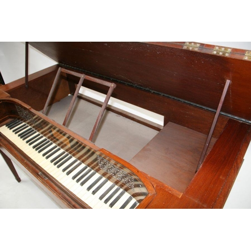 734 - A 19th century Mahogany & rosewood Square Piano case by Muzio Clementi & Co. Cheapside Londo... 