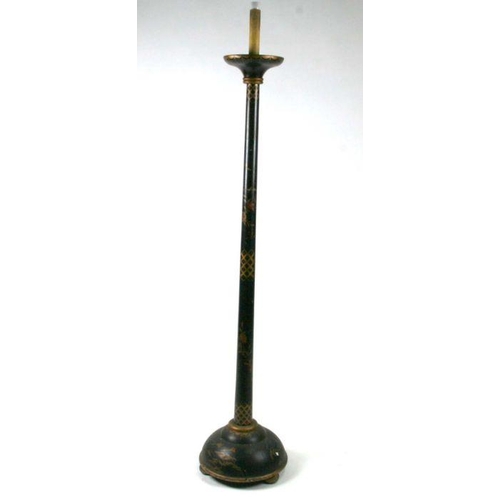 794 - A chinoiserie decorated standard lamp