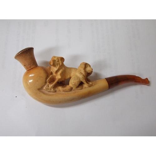 324 - A Victorian carved Meerschaum pipe, cased; together with three other pipes, cased; and a Black Fores... 