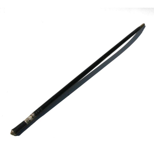 111 - An Indian ebonised sword stick, 92cms long.