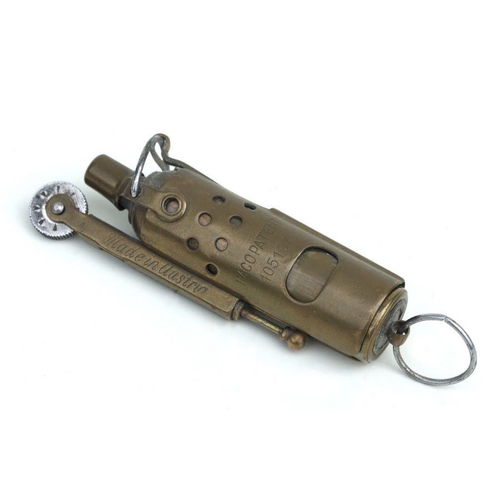 121 - A WWI trench art lighter, marked 'IMCO Patent 105107, Made In Austria', approx 7cms long.