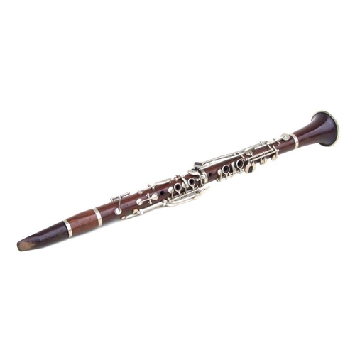 169 - A Ball Beavon & Co. five-piece rosewood clarinet, 65cms long.