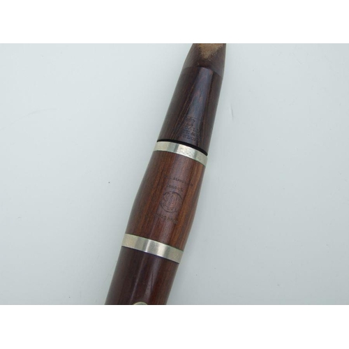 169 - A Ball Beavon & Co. five-piece rosewood clarinet, 65cms long.